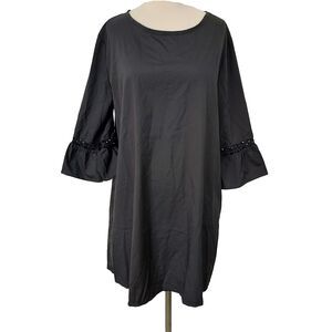 Zanzea Dress Womens 4XL Black Gothic Crochet Trim Flowy Bell Sleeve NWT